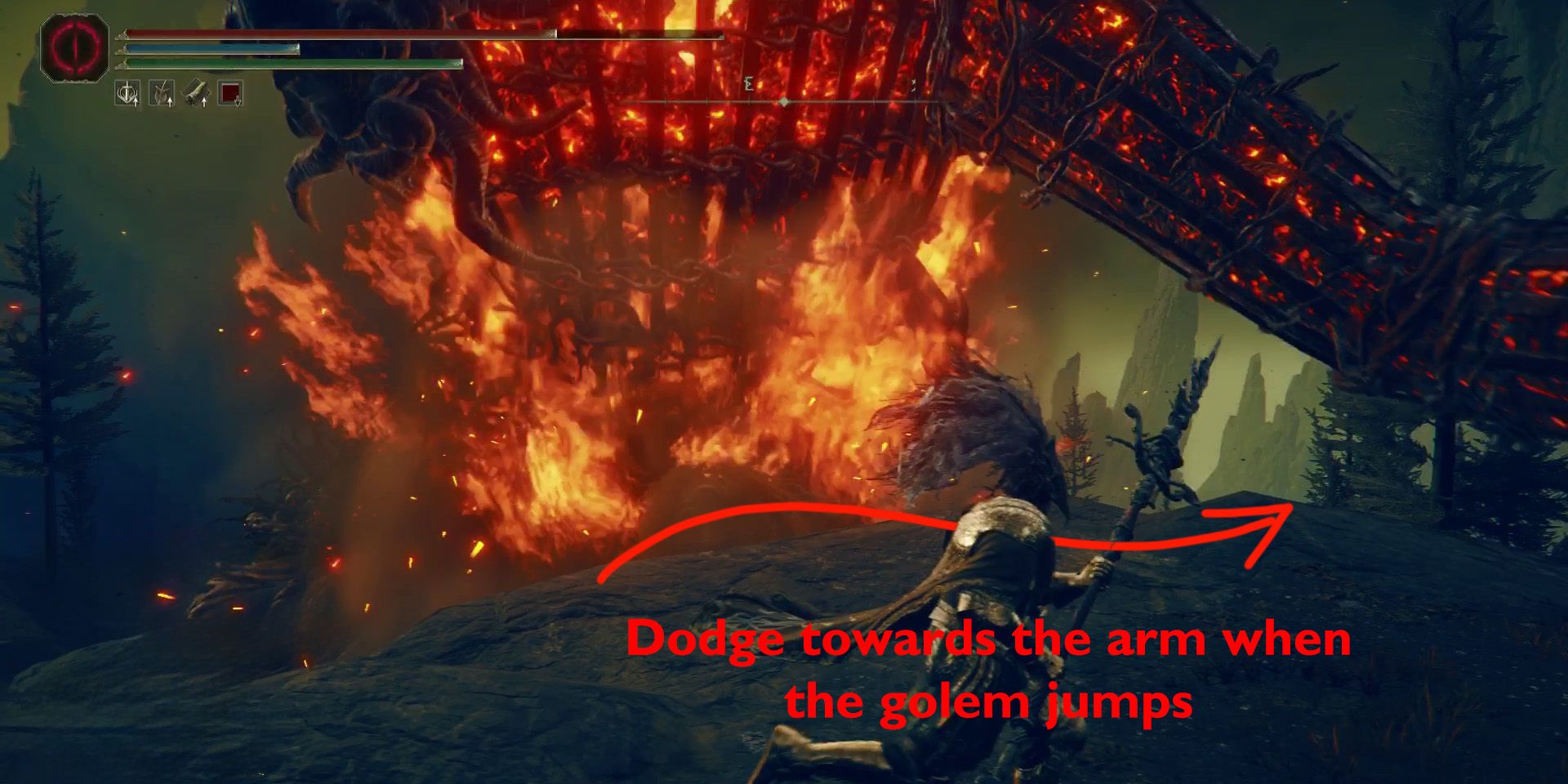 How to Beat Armored Furnace Golems in Elden Ring Shadow of the Erdtree, arm sweep