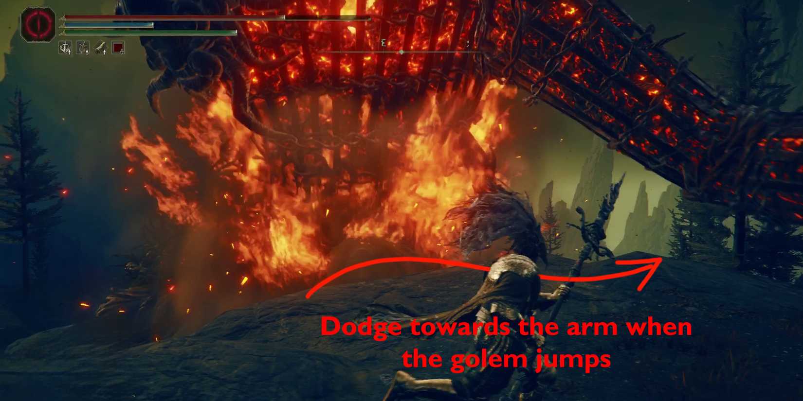 How to Beat Armored Furnace Golems in Elden Ring Shadow of the Erdtree, arm sweep