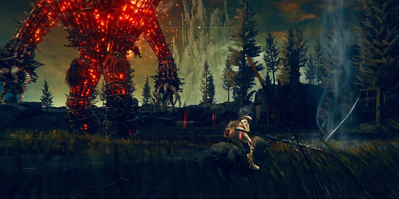 How to Beat Armored Furnace Golems in Elden Ring Shadow of the Erdtree, player going towards sealed spiritspring