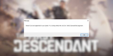 The First Descendant DirectX 12 Error On PC Pop Up