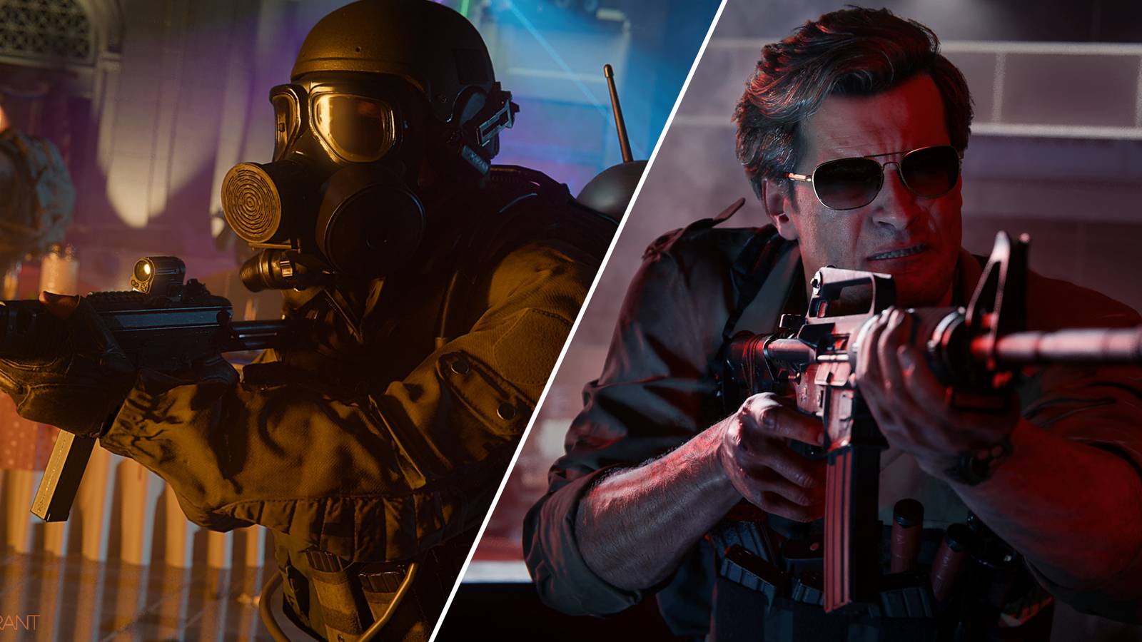 Split image showcasing Russell Adler and a soldier in Call Of Duty: Black Ops 6