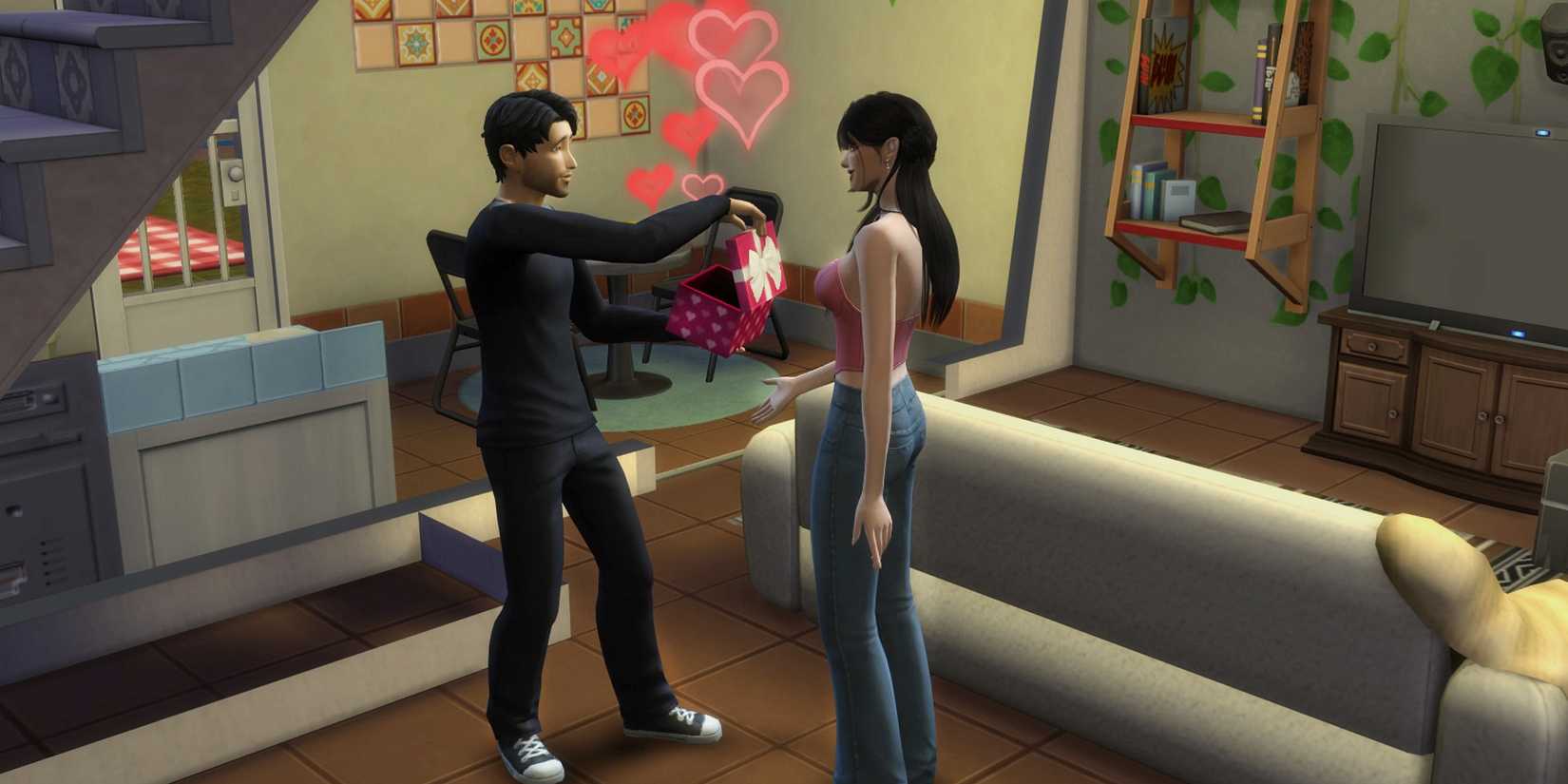 how to purchase and give romantic gifts in the sims 4