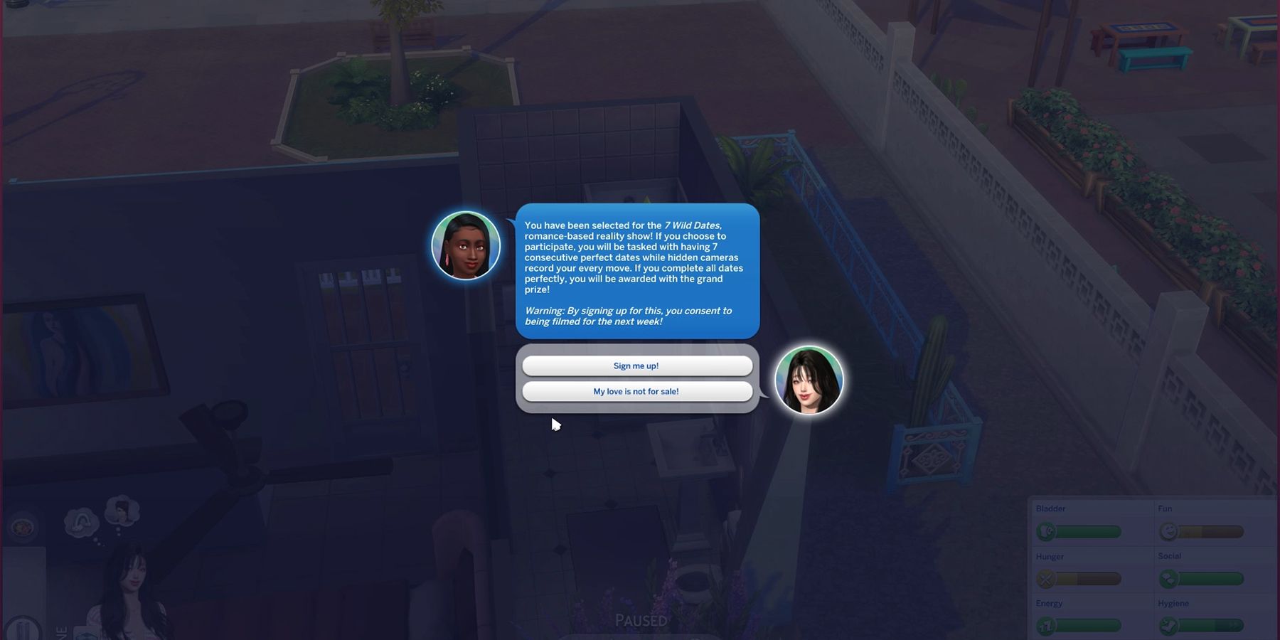 how to trigger the seven dates challenge in the sims 4