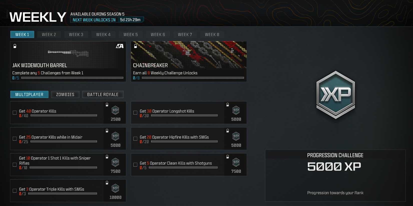 Screenshot showcasing how to unlock the JAK Widemouth Barrel for the MORS in Modern Warfare 3 and Warzone 