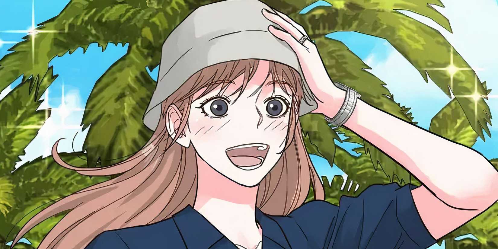 Hyemin from My Secret Roommate being pleasantly surprised on a vacation