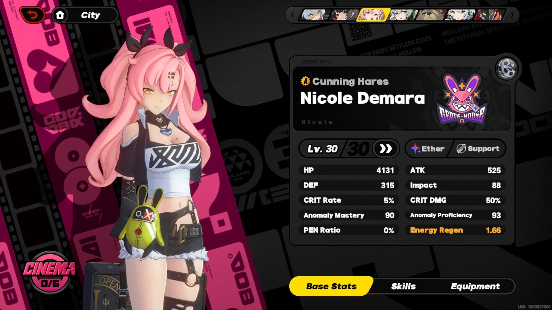 Zenless Zone Zero: Nicole Character And Build Guide