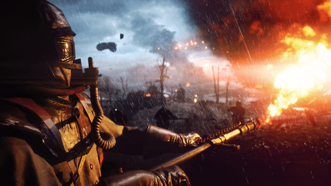 Flame trooper in Battlefield 1