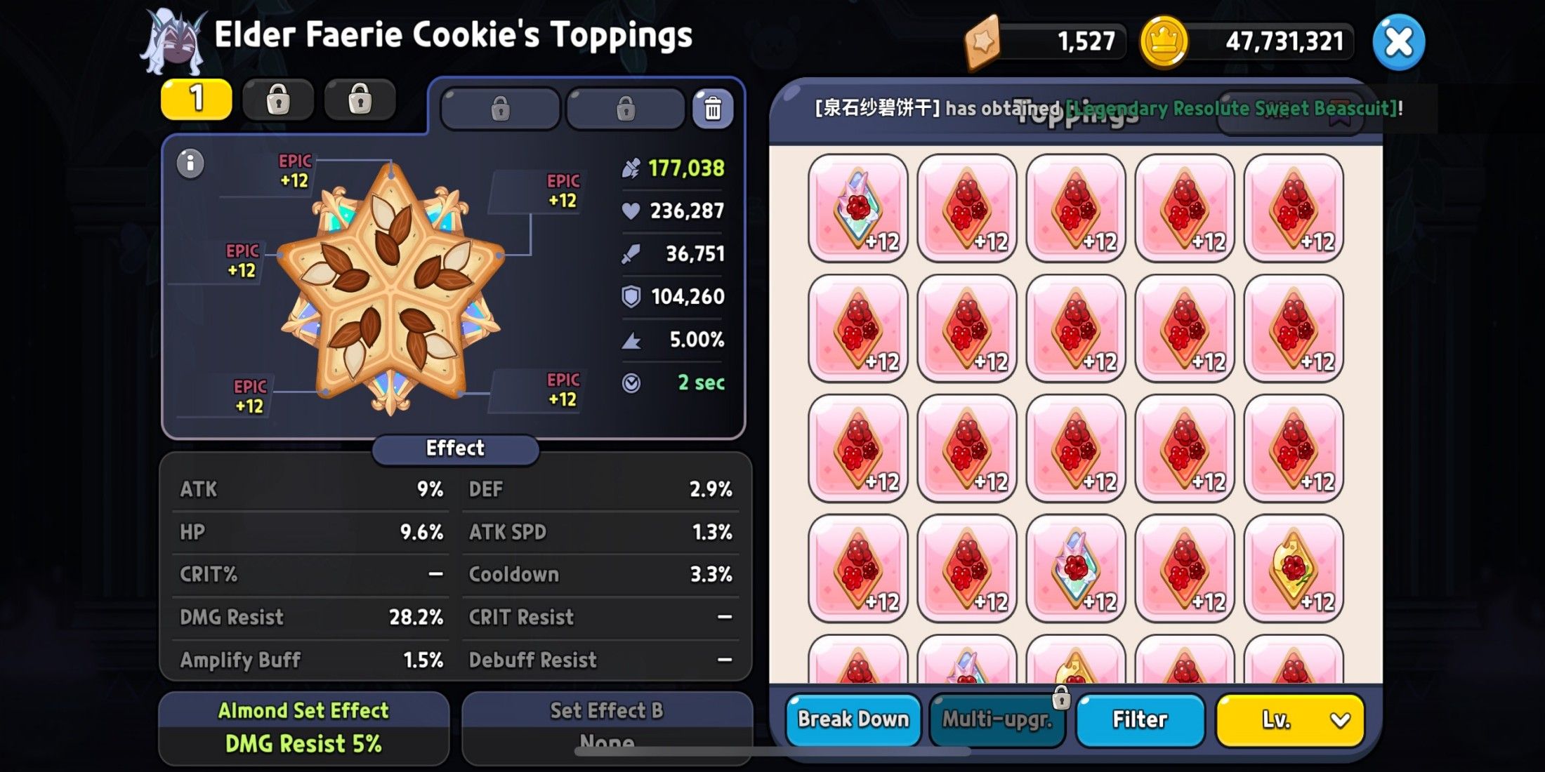 Elder Faerie Cookie Run Kingdom toppings