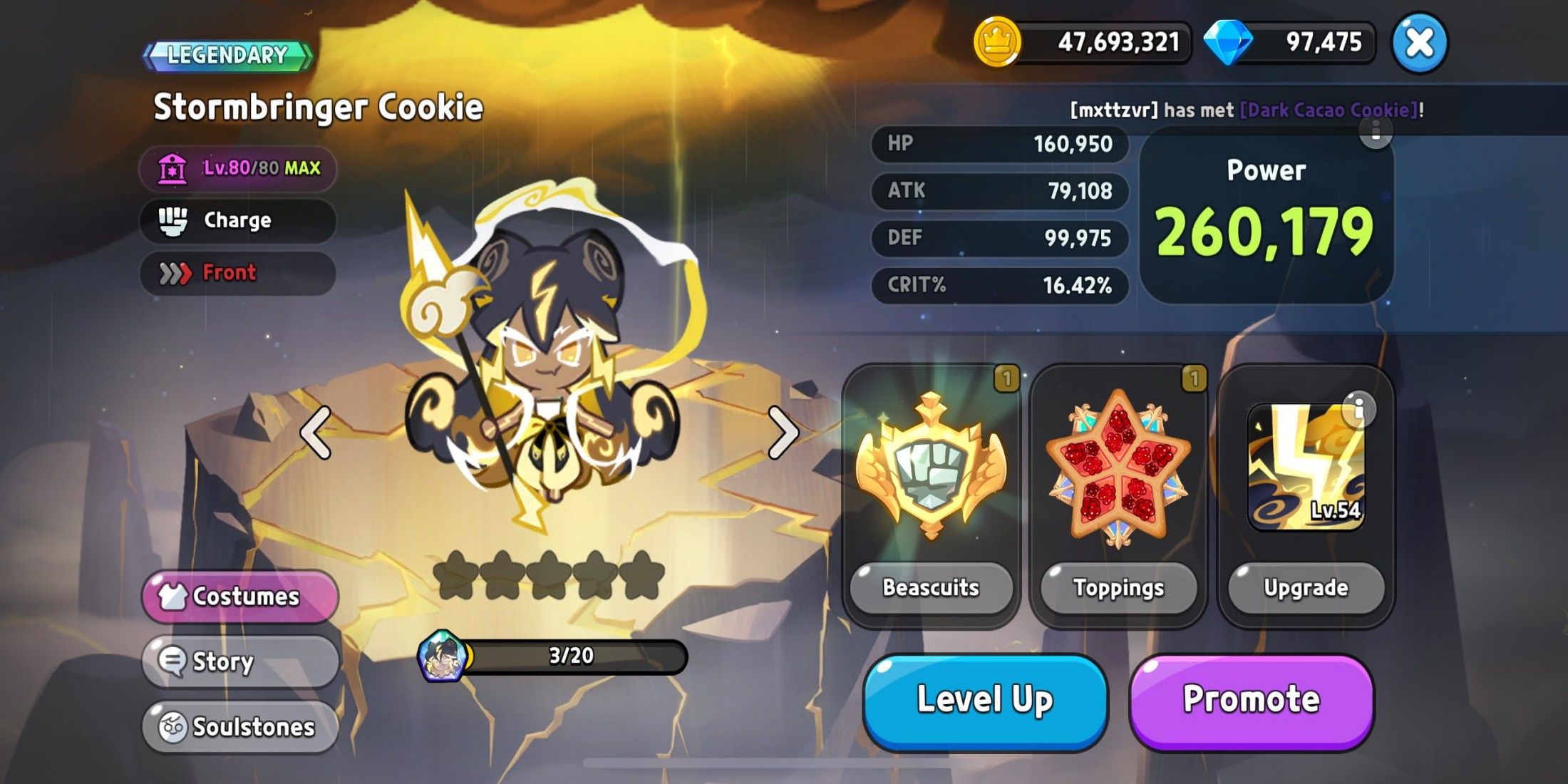 Construção do Reino Stormbringer Cookie Cookie Run