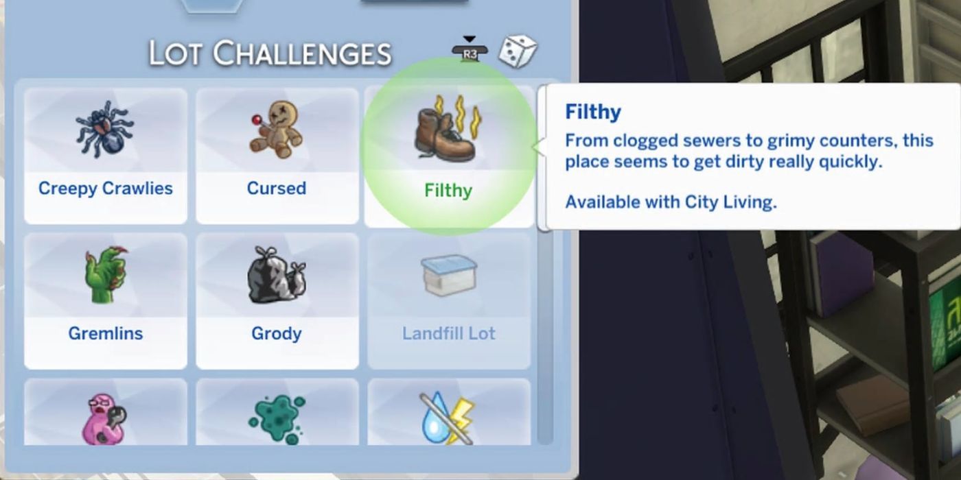 An image of the Filthy trait from The Sims 4 