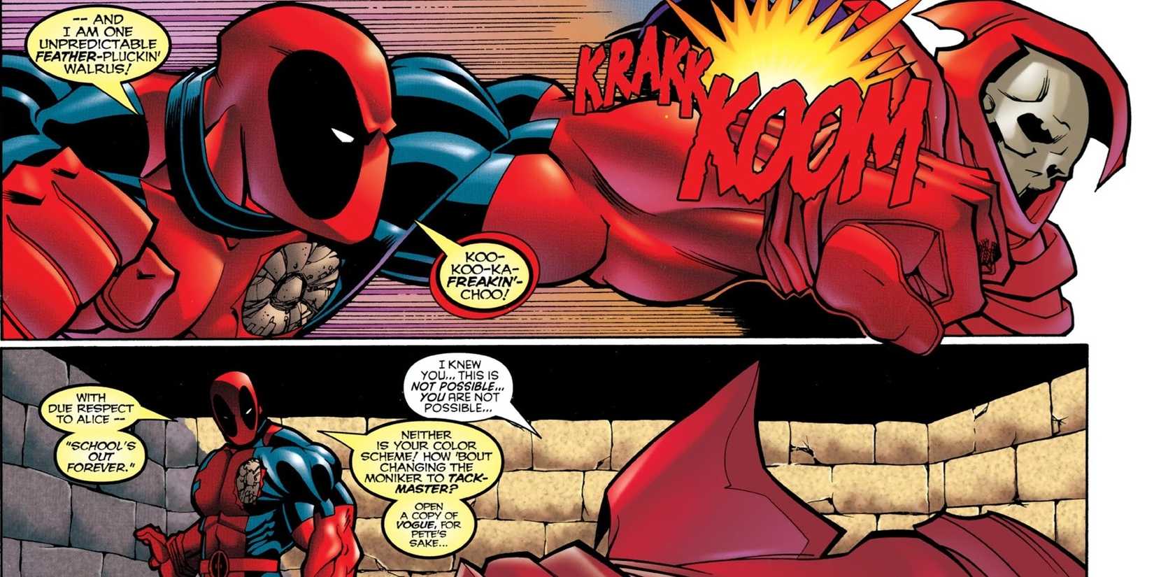 Impressive Deadpool Moments- Beating Taskmaster