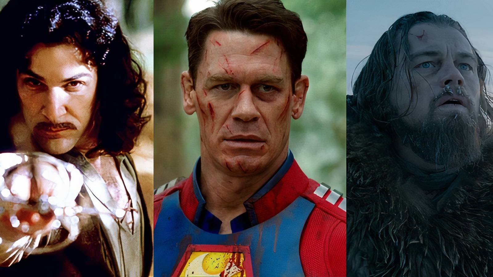 Inigo Montoya Princess Bride, Peacemaker The Suicide Squad, Hugh Glass The Revenant
