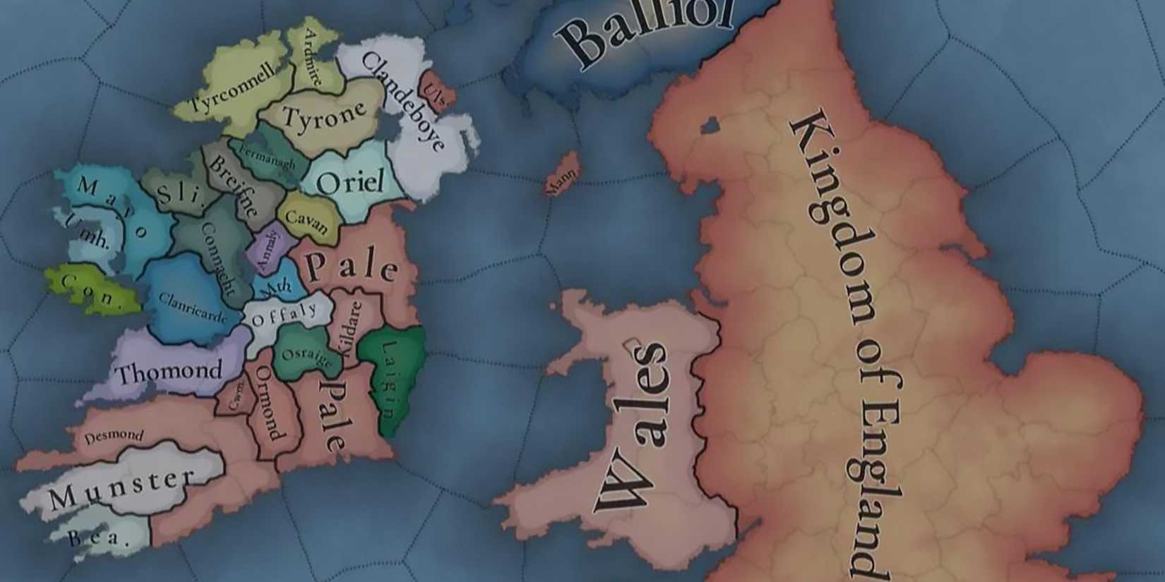 Ireland and Wales in Europa Universalis 4