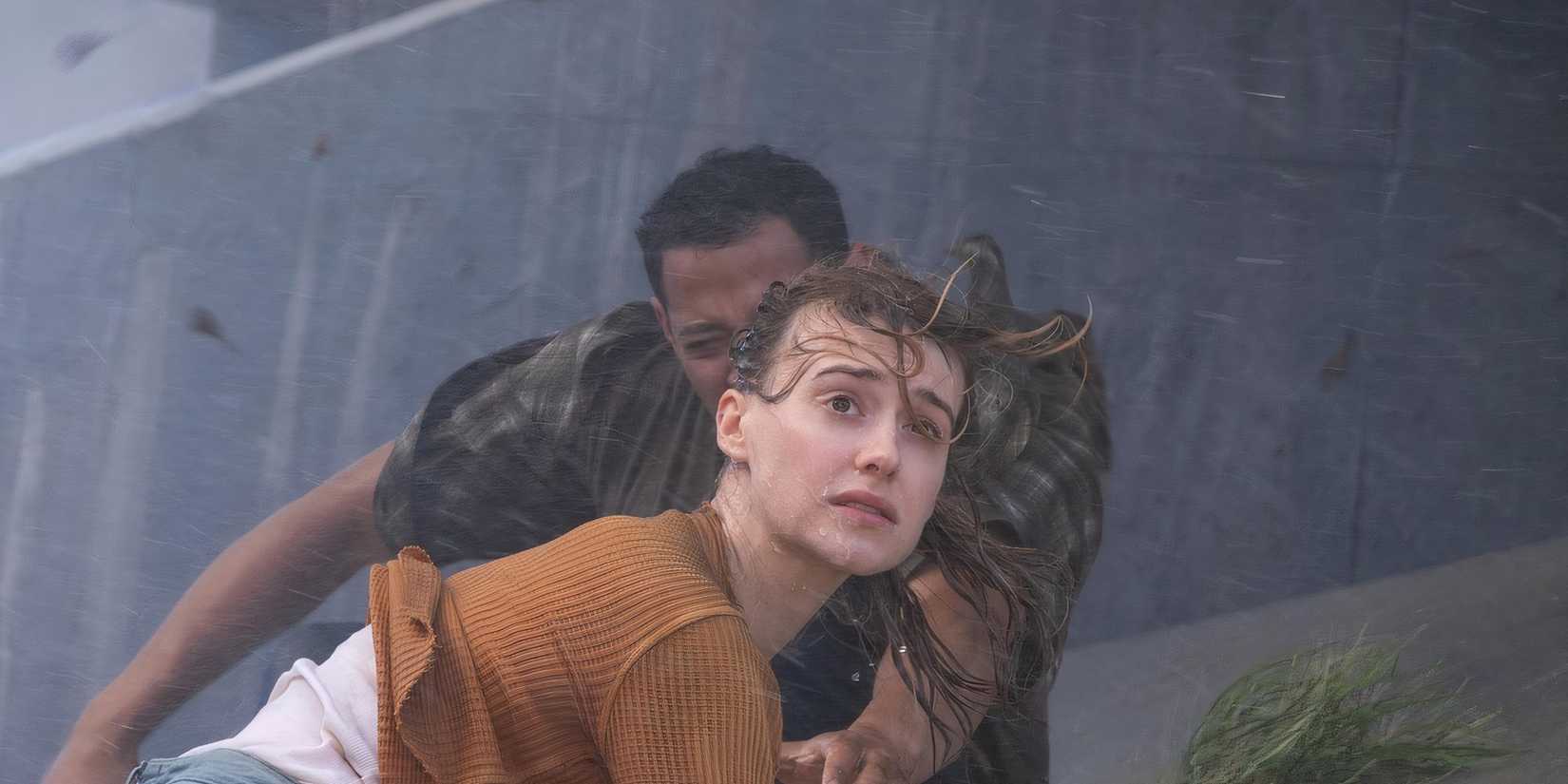 Jeb and Kate in Twisters