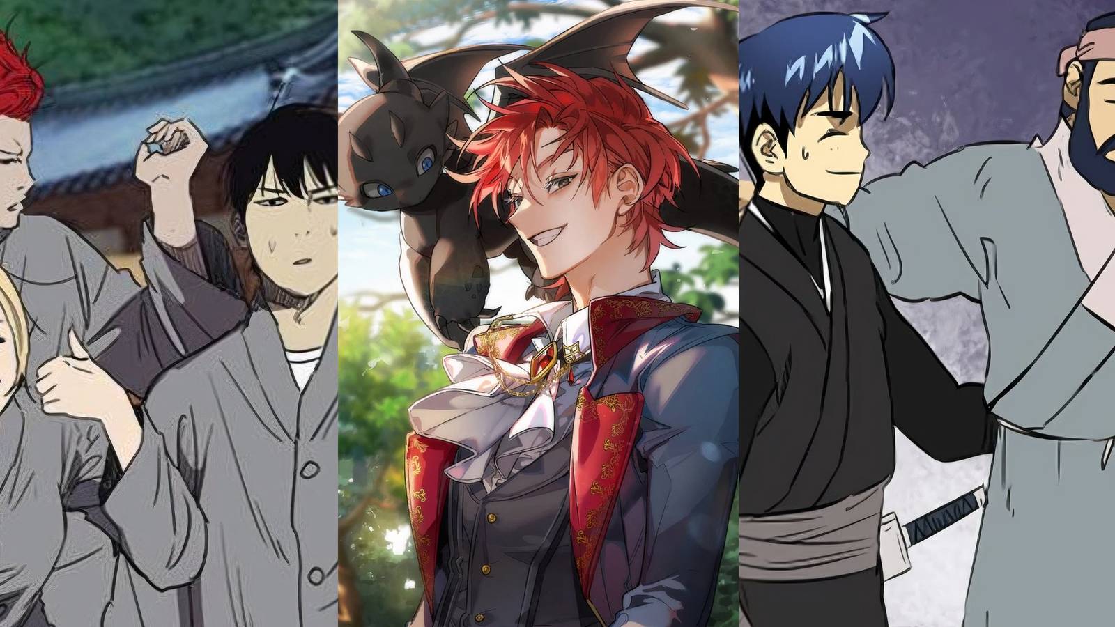 Jyn And The Hummingbirds Windbreaker, Raon and Cale Lout of the Count's family, Dan Yuuseong and Chang Infinite Leveling Murim