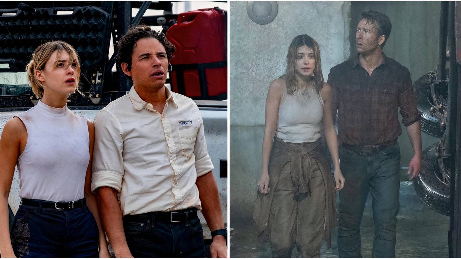 Kate and Javi and Kate and Tyler in Twisters