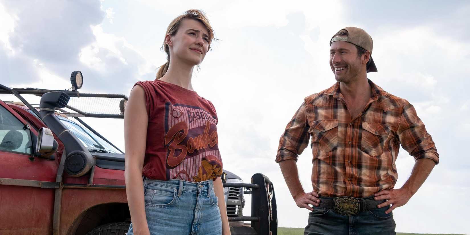 Kate and Tyler in Twisters