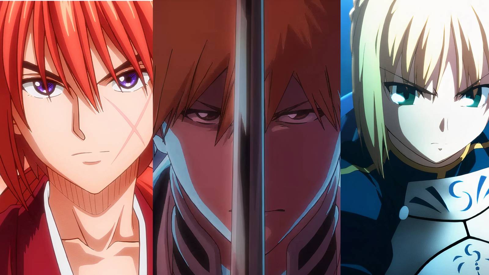 Kenjin Samurai X, Ichigo Bleach, Saber Fate