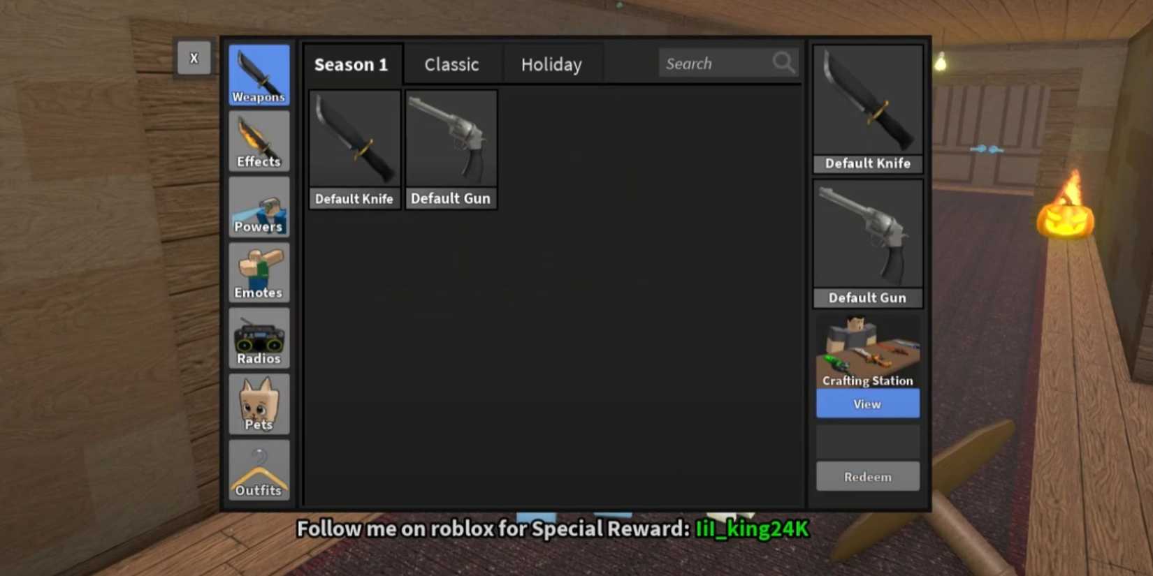 Killer Showdown the codes tab