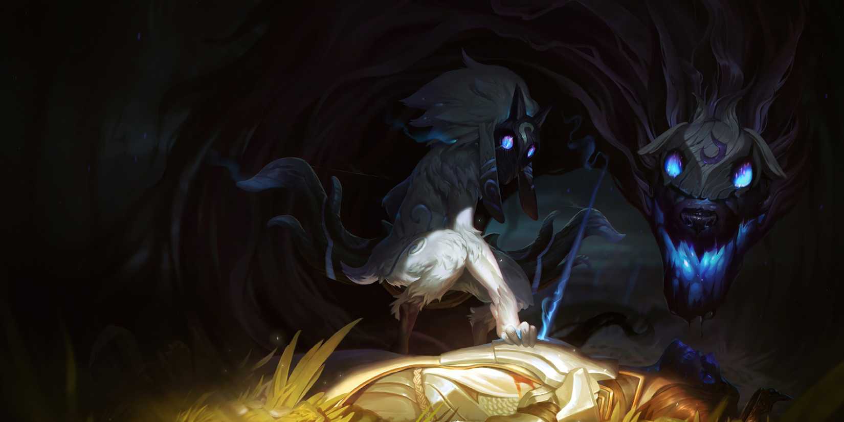 Kindred Splash Art in League of Legends