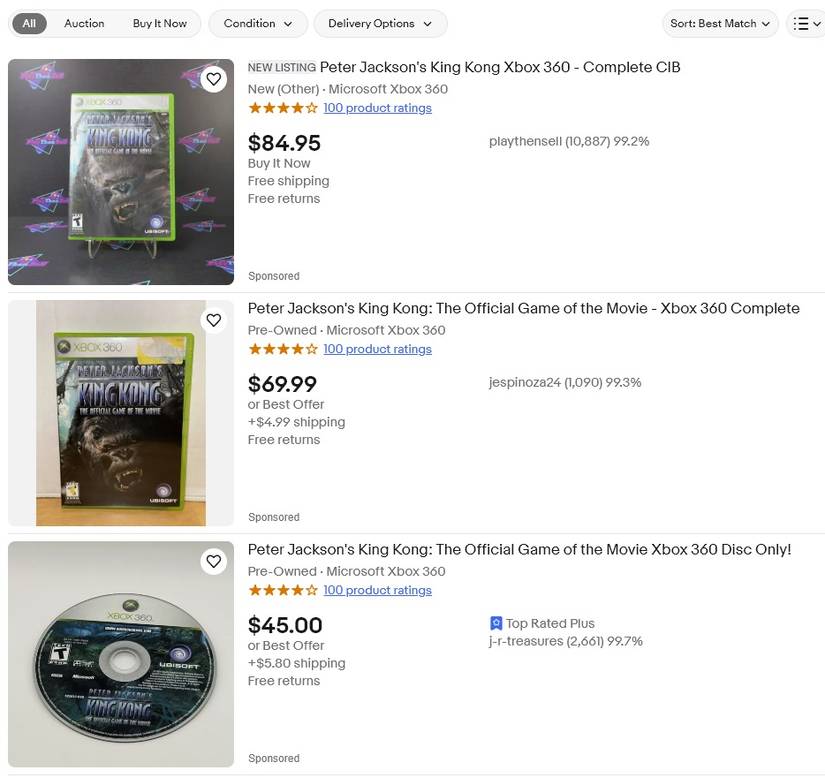 Peter Jackson's King Kong XBOX Microsoft PAL FR Peter Jackson's King Kong XBOX Microsoft PAL FR