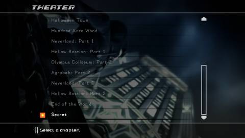 kingdom hearts final mix theater mode with secret endings