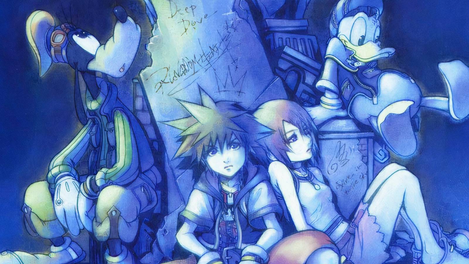 Kingdom Hearts 1 sora donald goofy kairi