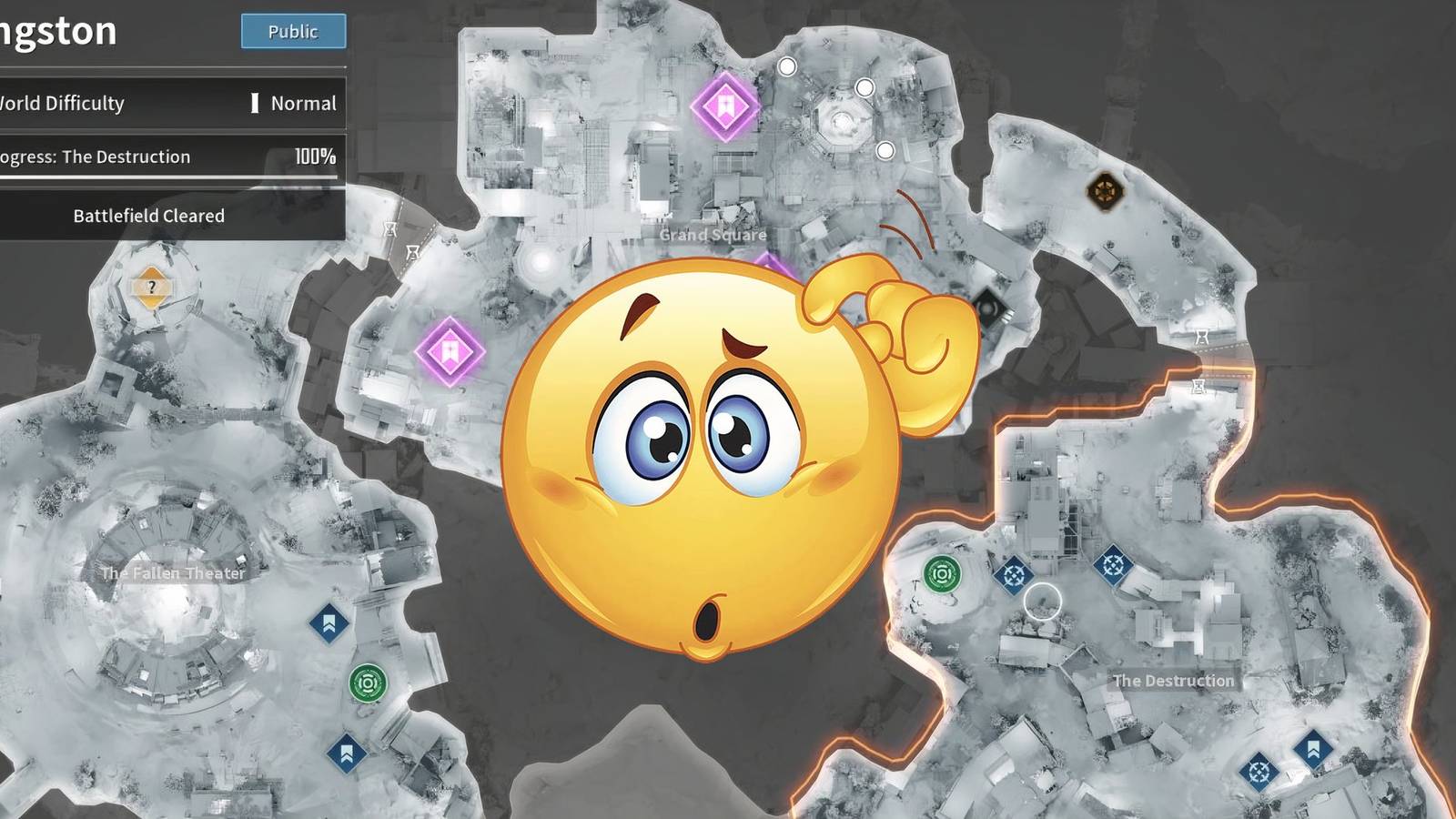 kingston the first  descendant map unlock fallen theater grand square 