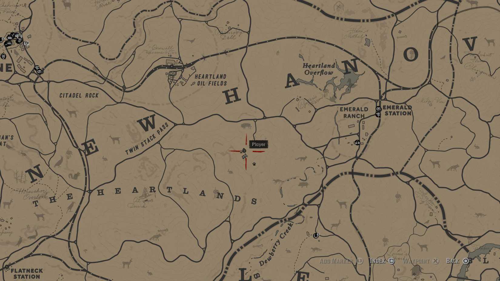 Larned Sod on the rdr2 map