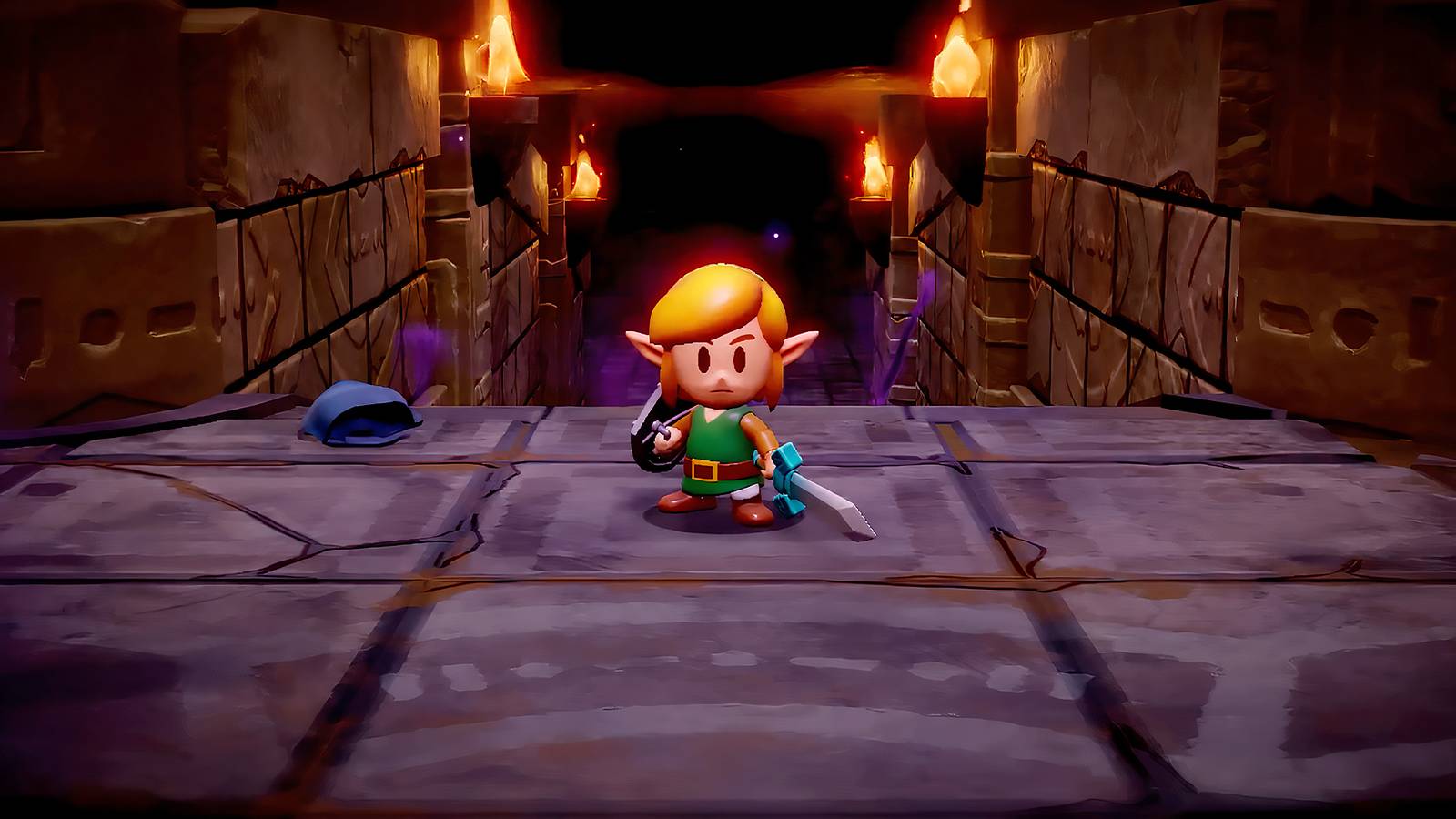Link holding his sword in Zelda Echoes of Wisdom
