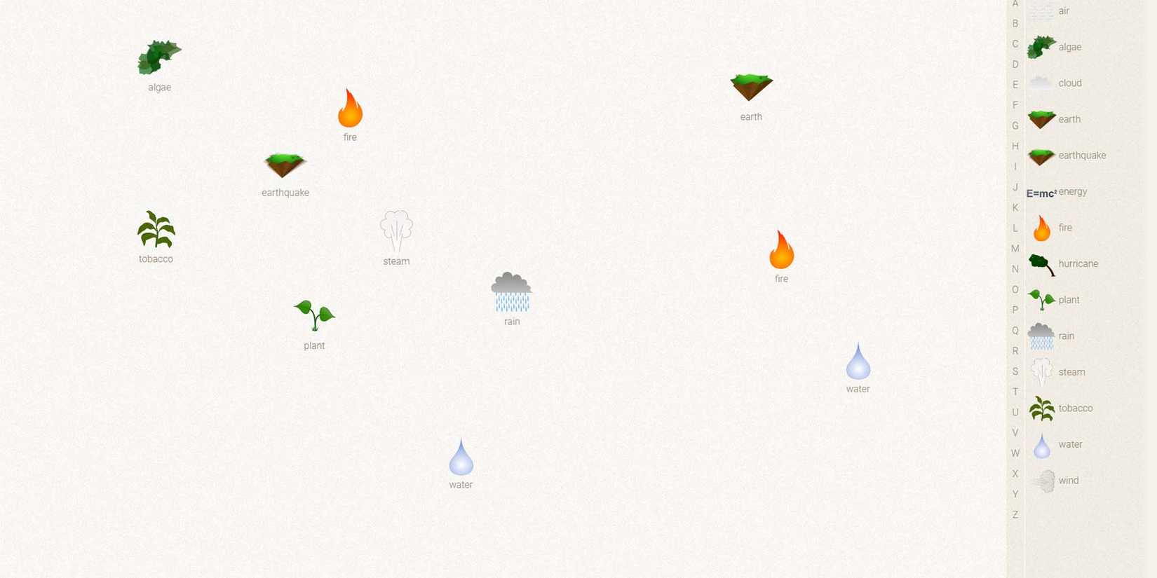 Little Alchemy Crazy Games Screenshot Elements