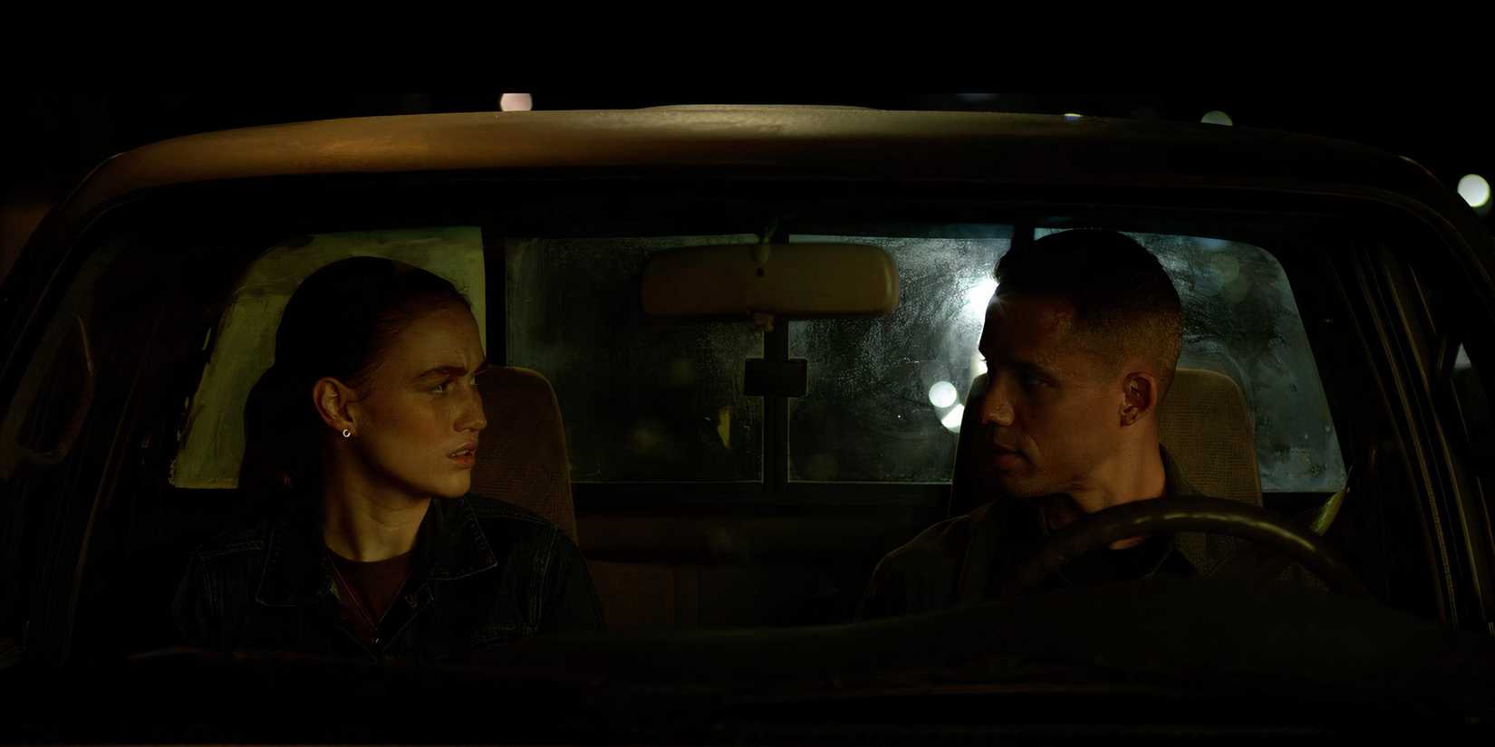 maddie and rico in the car