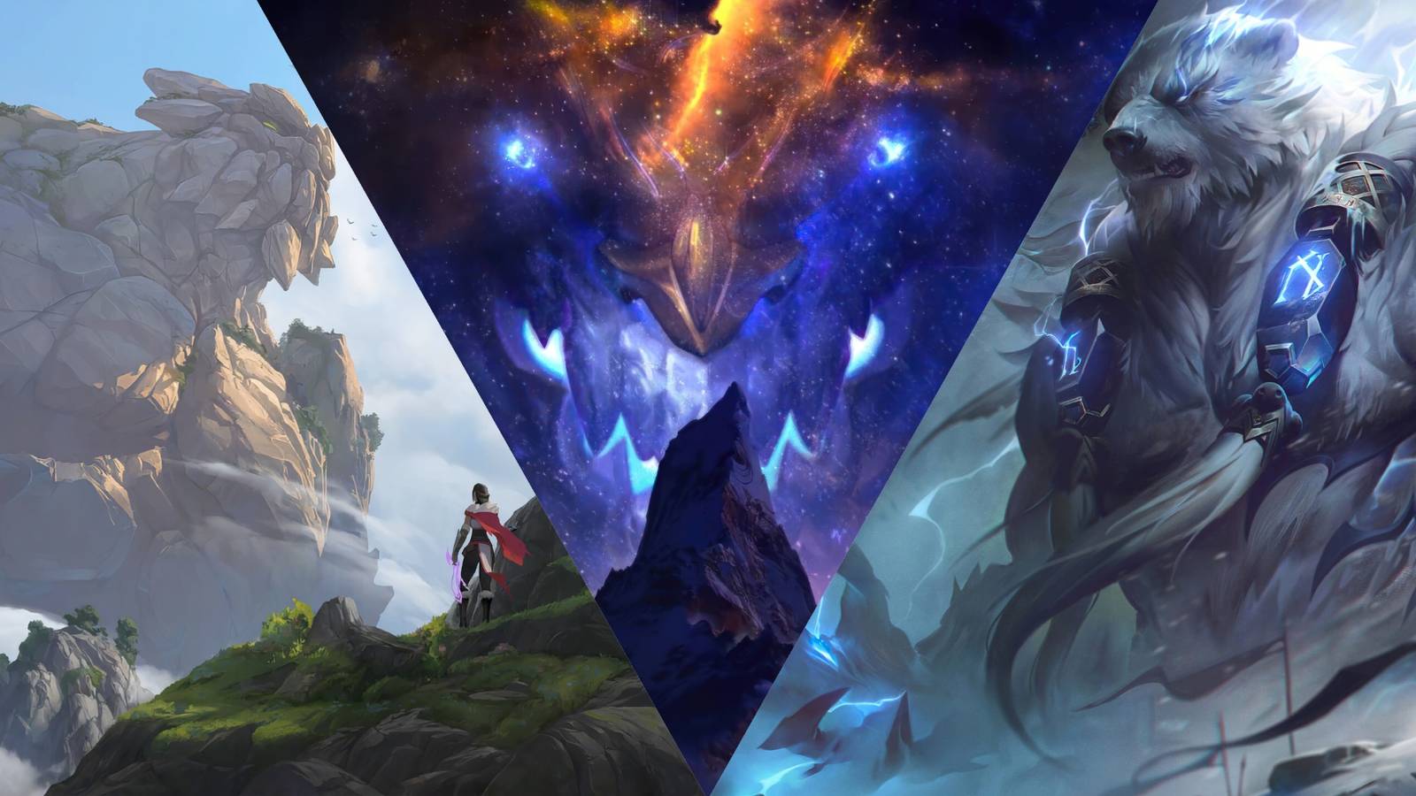 Malphite, Aurelion Sol and Volibear in League of Legends