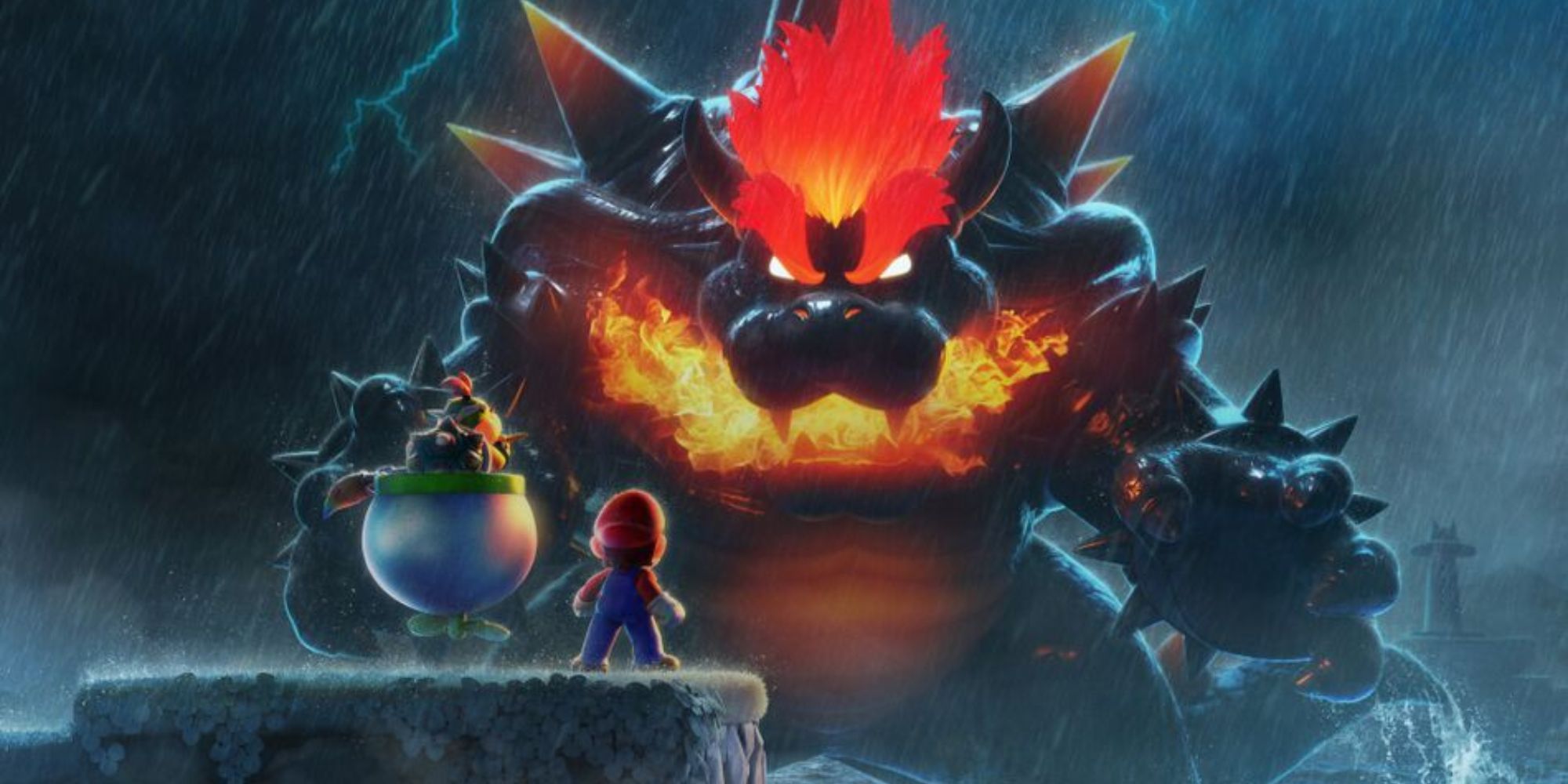 Mario and Bowser Jr face Fury Bowser.