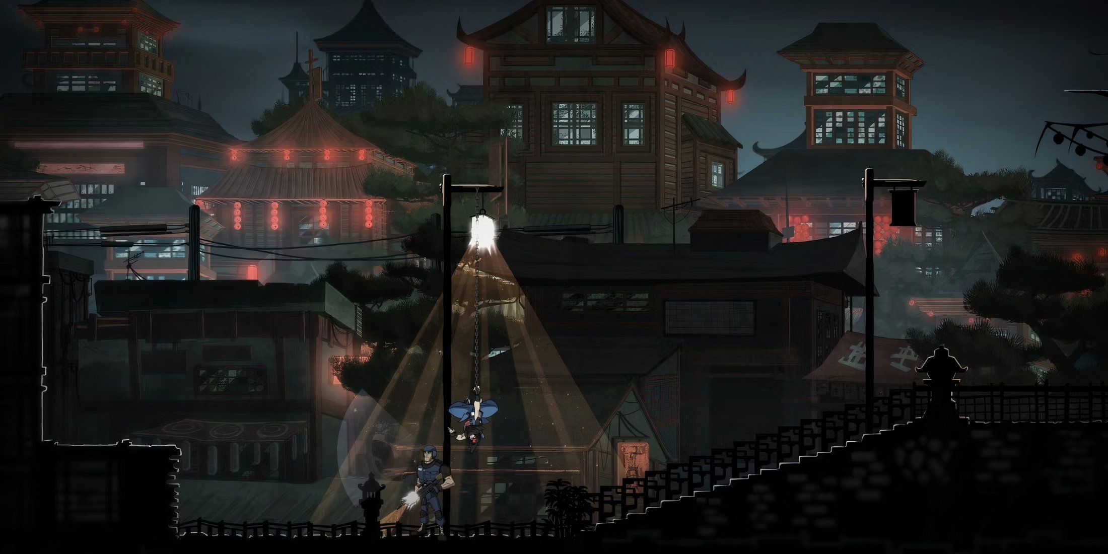 Image of gameplay in Mark of the Ninja