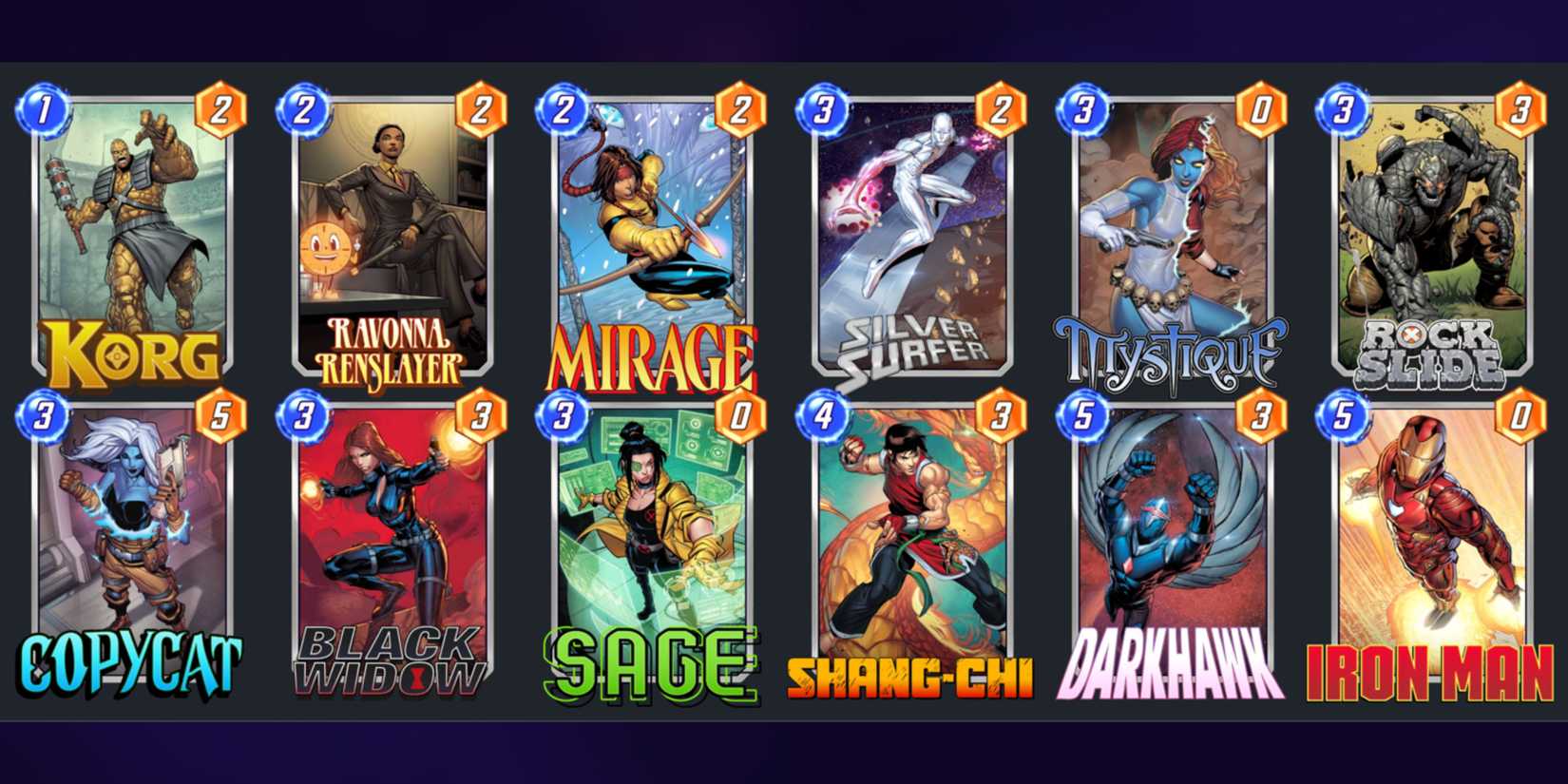 best cards for a copycat deck in marvel snap.
