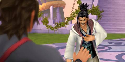 Image of Master Eraqus and Terra in Kingdom Hearts Birth by Sleep