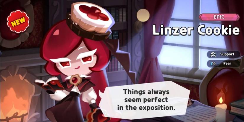 An image of Linzer Cookie from Cookie Run: Kingdom