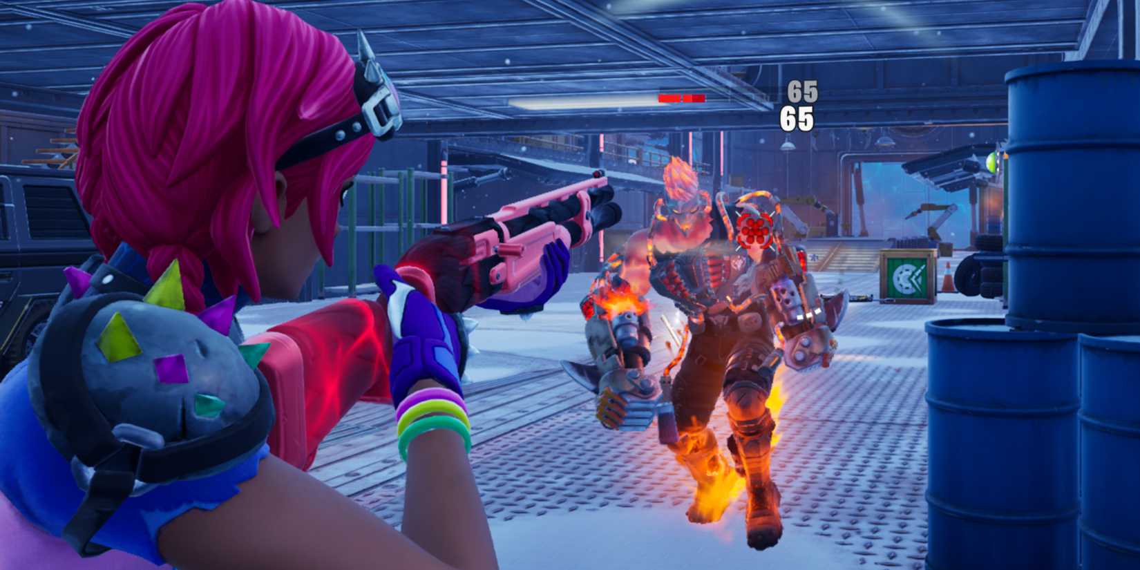 shooting megalo don with a shotgun