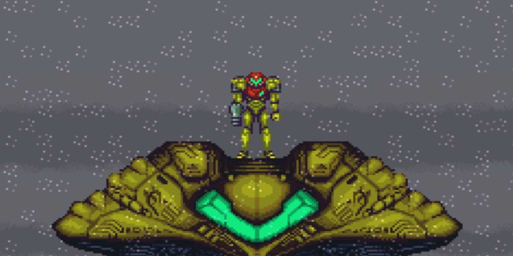 samus on a gunship in super metroid