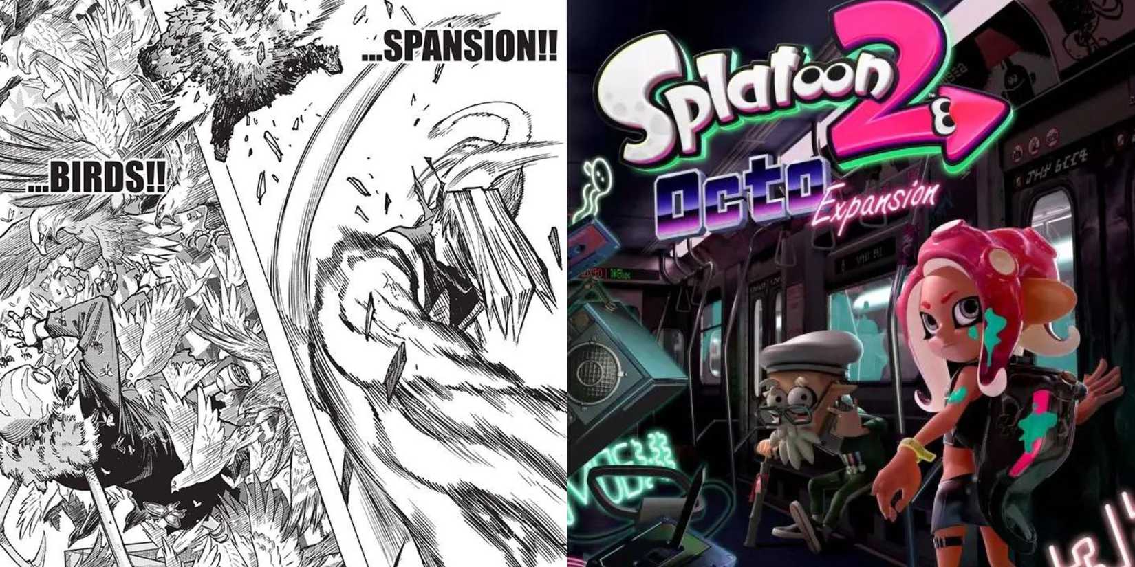 Mezo Shoji unleashes his Ultimate Move on Spinner, called Octospansion, and official art of the Octo Expansion DLC for Splatoon 2.