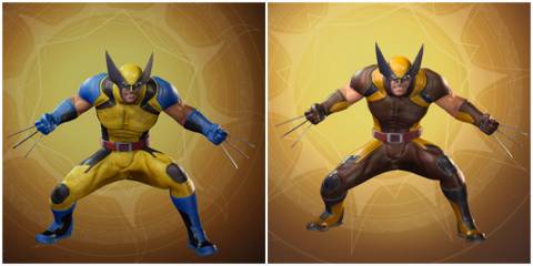 images of Wolverine in his classic outfit in Midnight Suns
