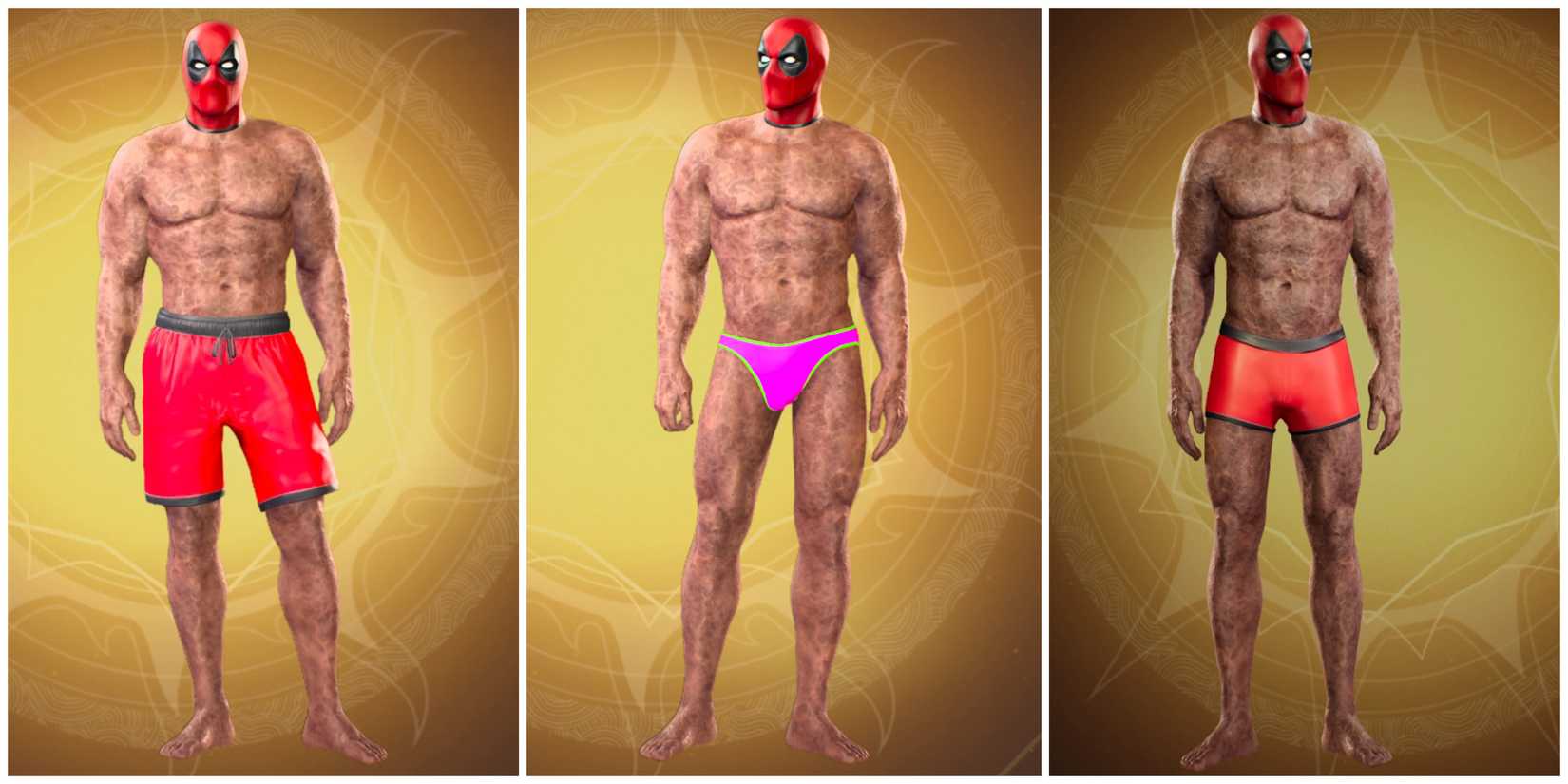 images of Deadpool Swimsuits in Midnight Suns