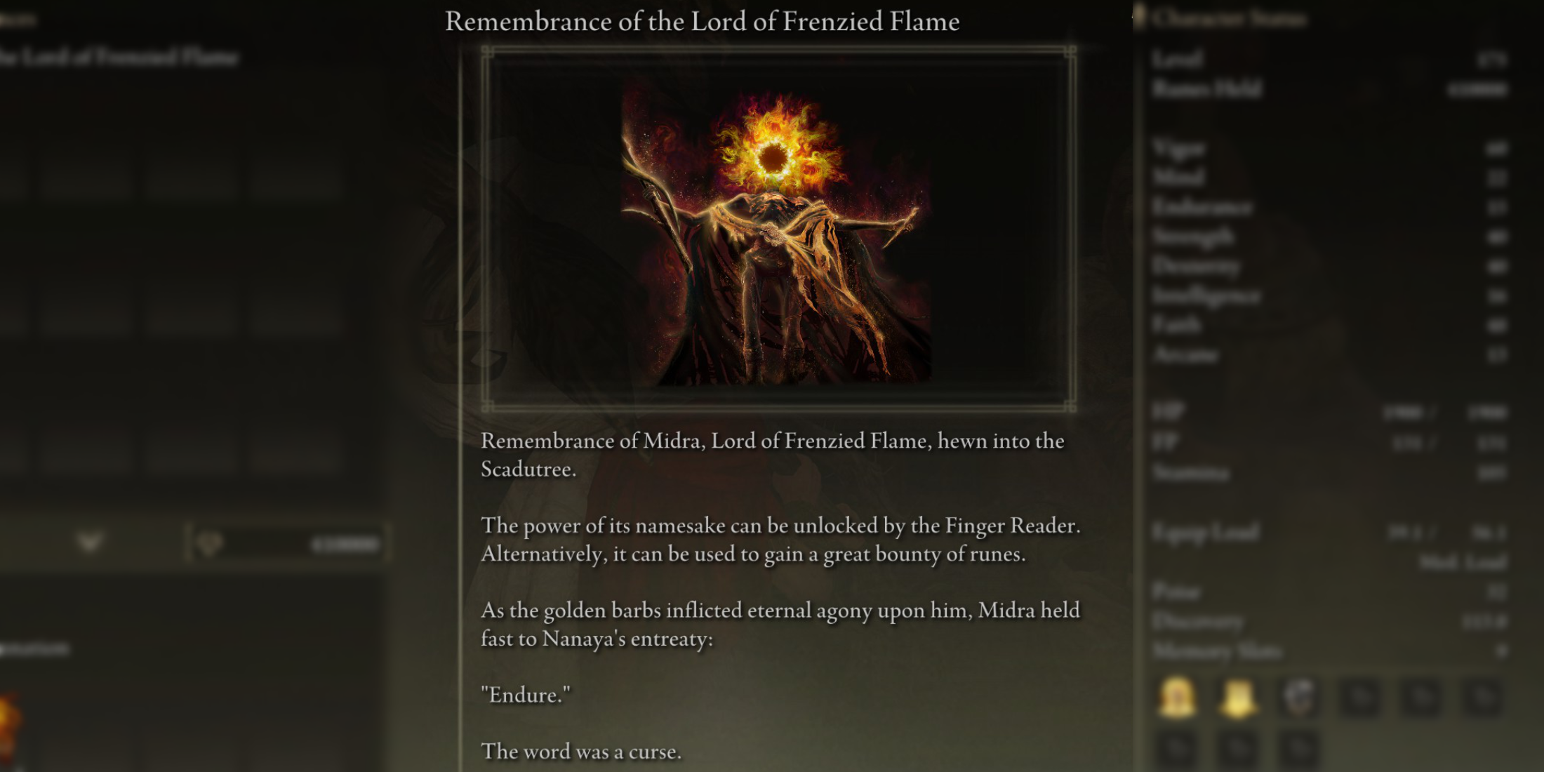 Midra, Lord of Frenzied Flame Shadow of the Erdtree Remembrance