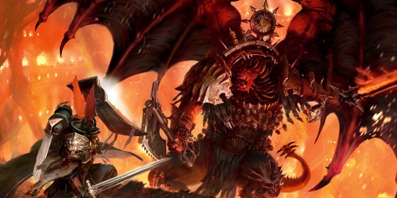 Warhammer 40k: 7 Reasons to Play Chaos Space Marines Angron faces off against the Lion
