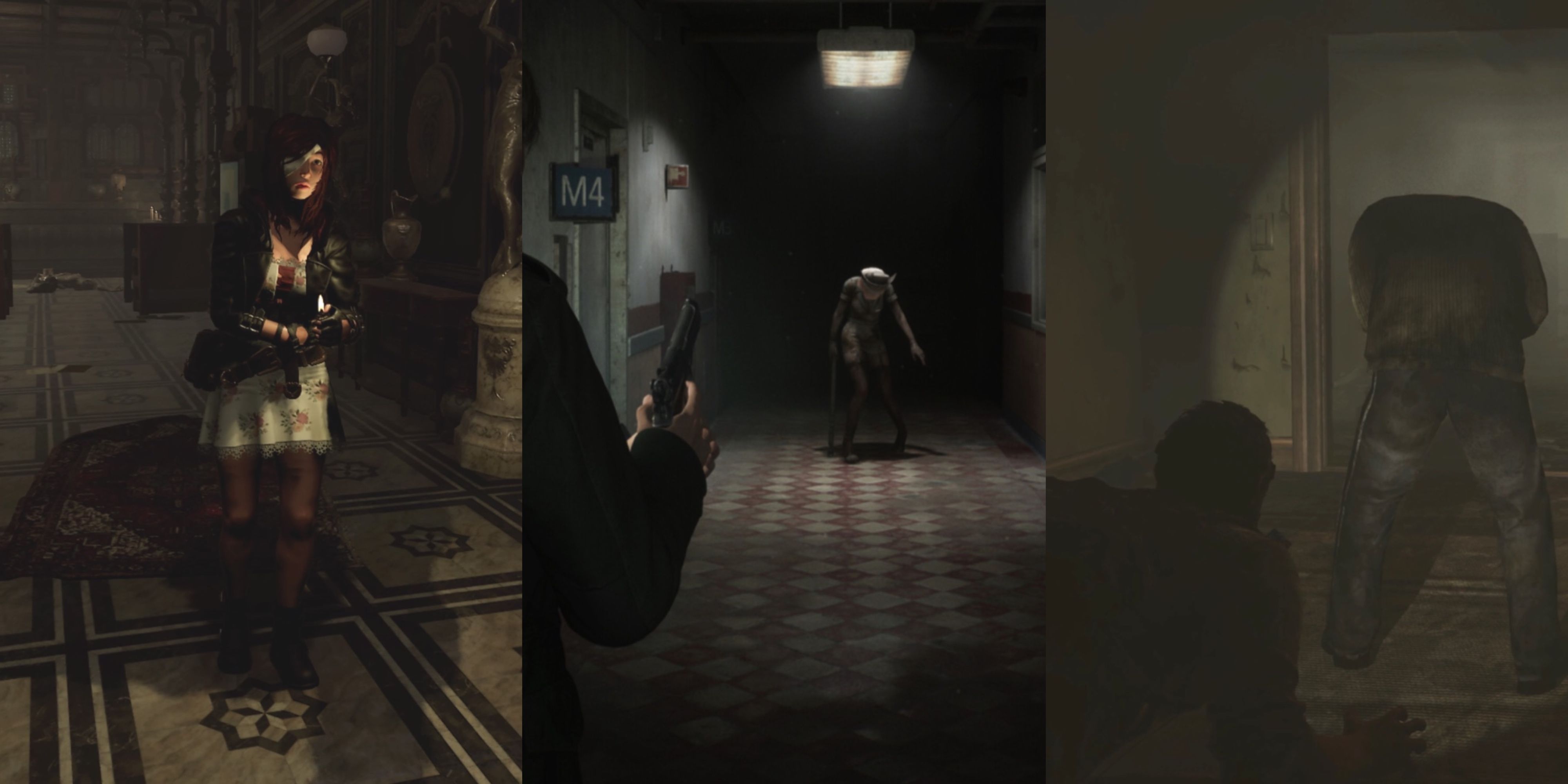 10 Best Third-Person Horror Games, Ranked Thre third person horror games, Tormented Souls, Silent Hilland The LAst of us