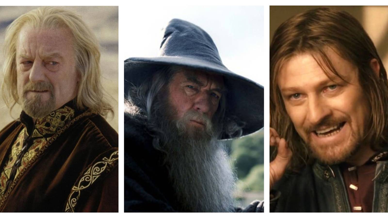 theoden, gandalf, boromir