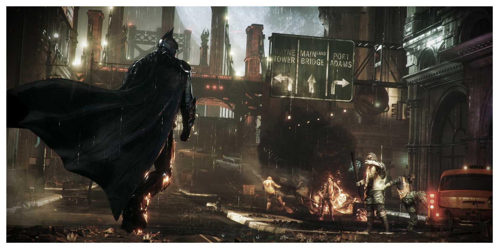Batman: Arkham Knight - Steam Screenshot (Batman Walking Through A Street)