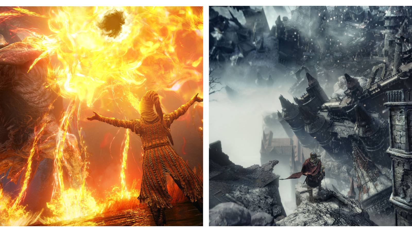 Elden Ring Shadow of the Erdtree and Dark Souls 3 Ringed City