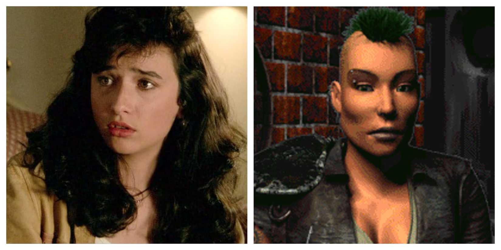 Pamela Adlon in Say Anything; Nicole's Talking Head in Fallout